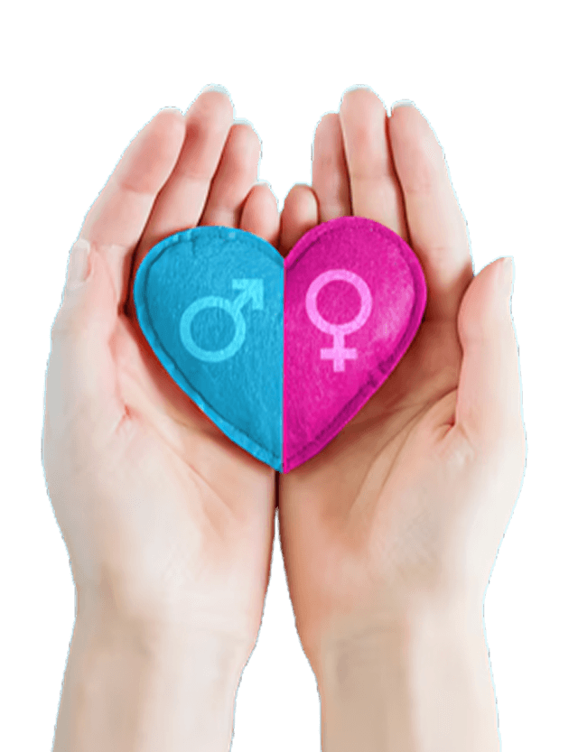 Hands holding heart